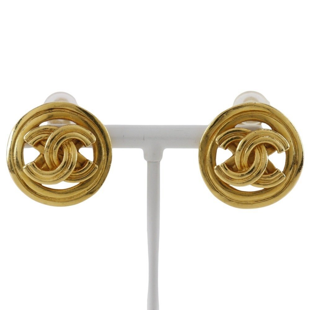 CHANEL Logo Earrings